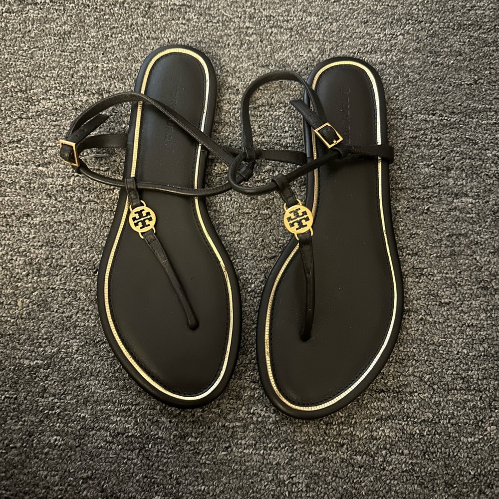 Tory Burch thin black sandals